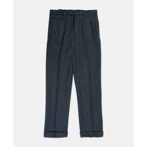 1930s American Style Herringbone Navy Tweed Trousers Annual Ring SZ L